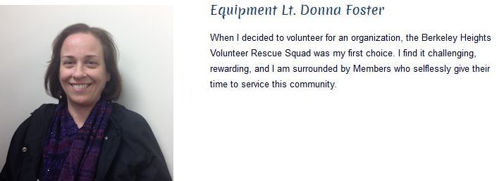 Donna Foster- Equipment Lt.